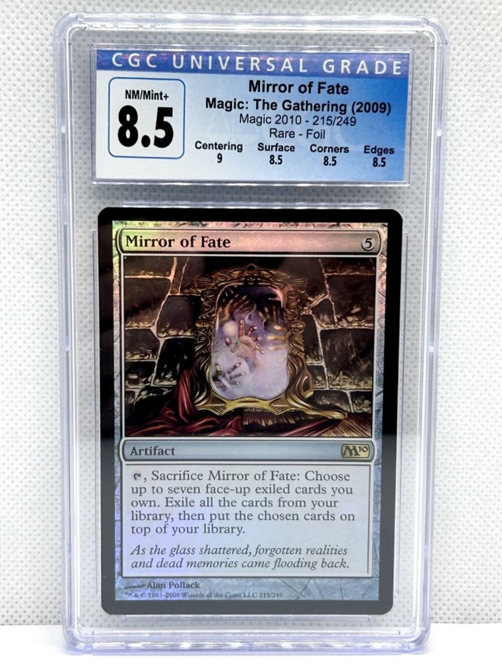Mirror of Fate Magic 2010 - 215/249 Rare Foil CGC Graded 8.5 NM/Mint+ MTG